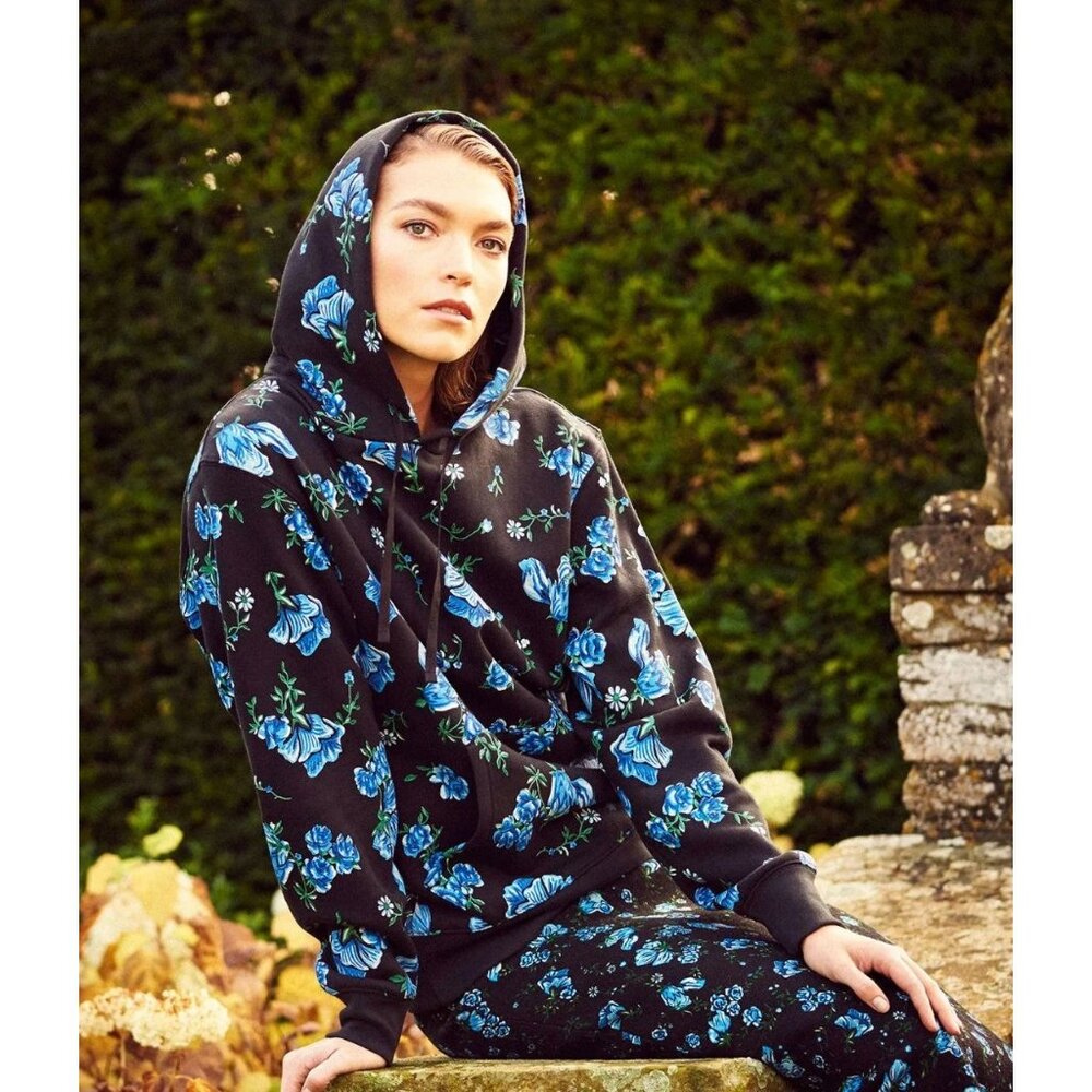 BODYISM X Emilia Wickstead S Sienna Floral Oversized Hoodie Sweatshirt Jumper